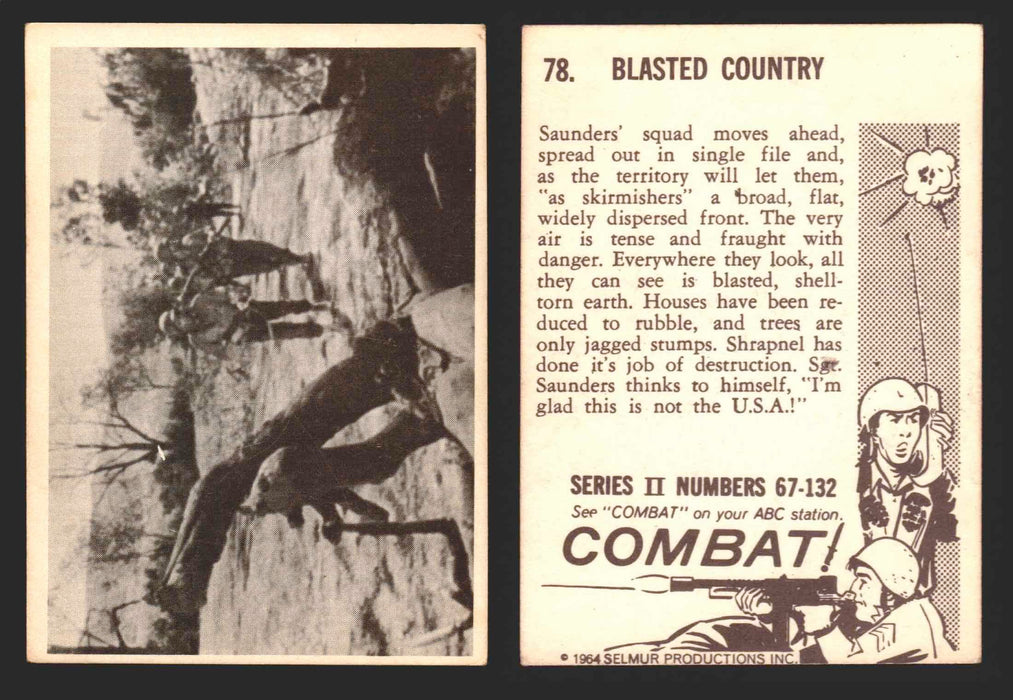 1964 Combat Series II Donruss Selmur Vintage Card You Pick Singles #67-132 78   Blasted Country  - TvMovieCards.com