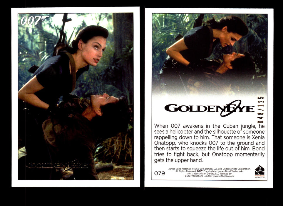 James Bond Archives 2015 Goldeneye Gold Parallel Card You Pick Single #1-#102 #79  - TvMovieCards.com