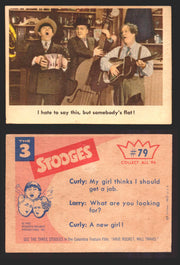 1959 Three 3 Stooges Fleer Vintage Trading Cards You Pick Singles #1-96 #79  - TvMovieCards.com