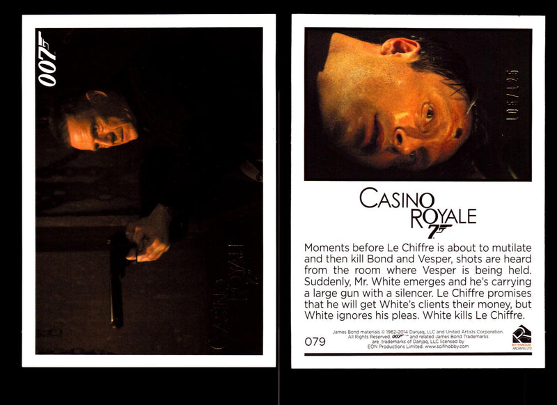 James Bond Archives 2014 Casino Royal Gold Parallel Card You Pick Number #79  - TvMovieCards.com