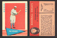 1961 Fleer Baseball Greats Trading Card You Pick Singles #1-#154 VG/EX 79 Tris Speaker  - TvMovieCards.com