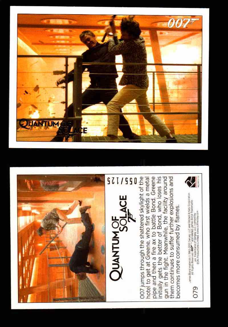 James Bond Archives Quantum of Solace Gold Parallel You Pick Single Cards #1-90 #79  - TvMovieCards.com