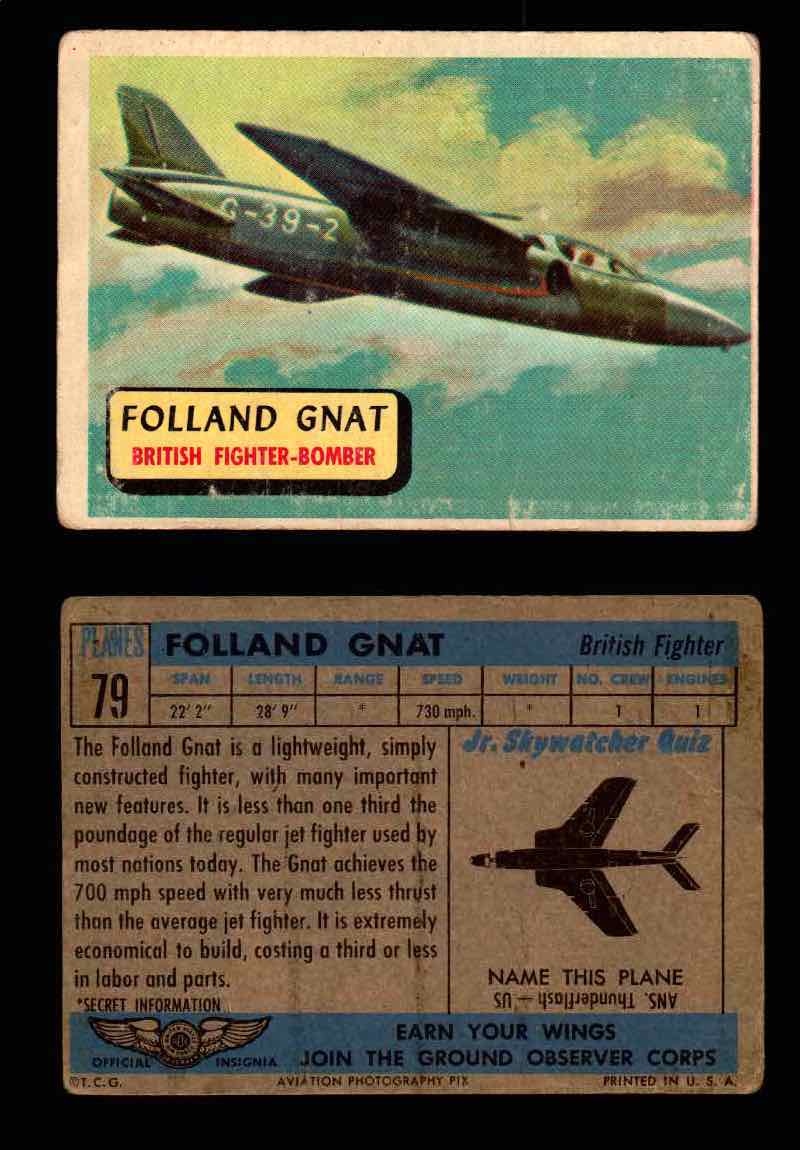 1957 Planes Series II Topps Vintage Card You Pick Singles #61-120 #79  - TvMovieCards.com