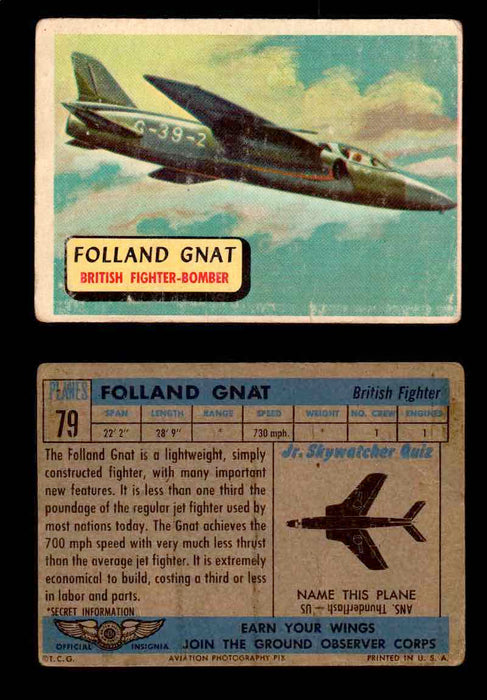 1957 Planes Series II Topps Vintage Card You Pick Singles #61-120 #79  - TvMovieCards.com