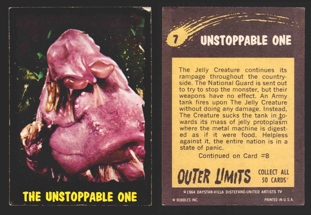 1964 Outer Limits Bubble Inc Vintage Trading Cards #1-50 You Pick Singles #7  - TvMovieCards.com