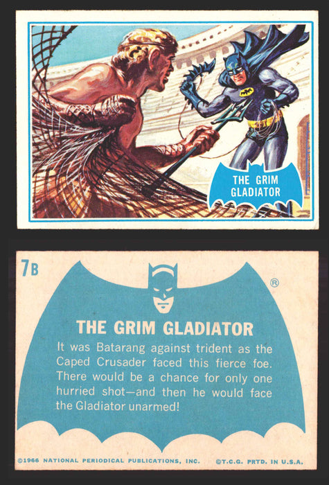 1966 Batman Puzzle B (Blue Bat) Vintage Trading Card You Pick Singles #1B-44B #7  - TvMovieCards.com