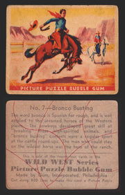 Wild West Series Vintage Trading Card You Pick Singles #1-#49 Gum Inc. 1933 7   Bronco Busting  - TvMovieCards.com