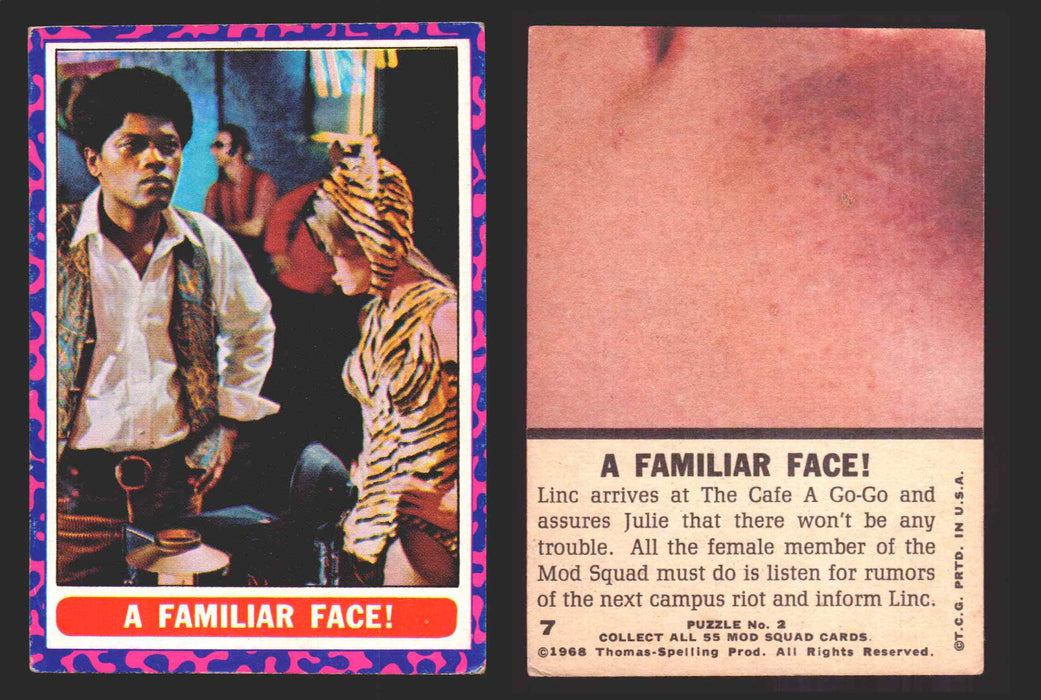 1969 The Mod Squad Vintage Trading Cards You Pick Singles #1-#55 Topps 7   A Familiar Face!  - TvMovieCards.com
