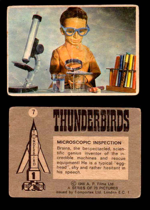 Thunderbirds Vintage Trading Card Singles #1-72 Somportex 1966 #7  - TvMovieCards.com