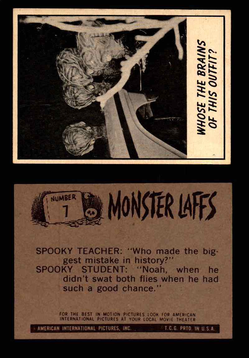 Monster Laffs 1966 Topps Vintage Trading Card You Pick Singles #1-66 #7  - TvMovieCards.com