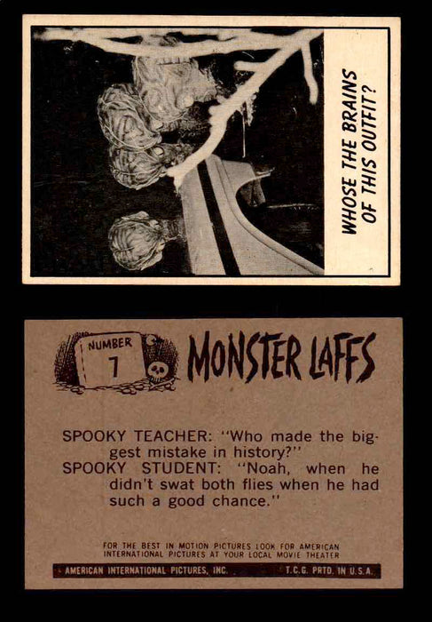 Monster Laffs 1966 Topps Vintage Trading Card You Pick Singles #1-66 #7  - TvMovieCards.com