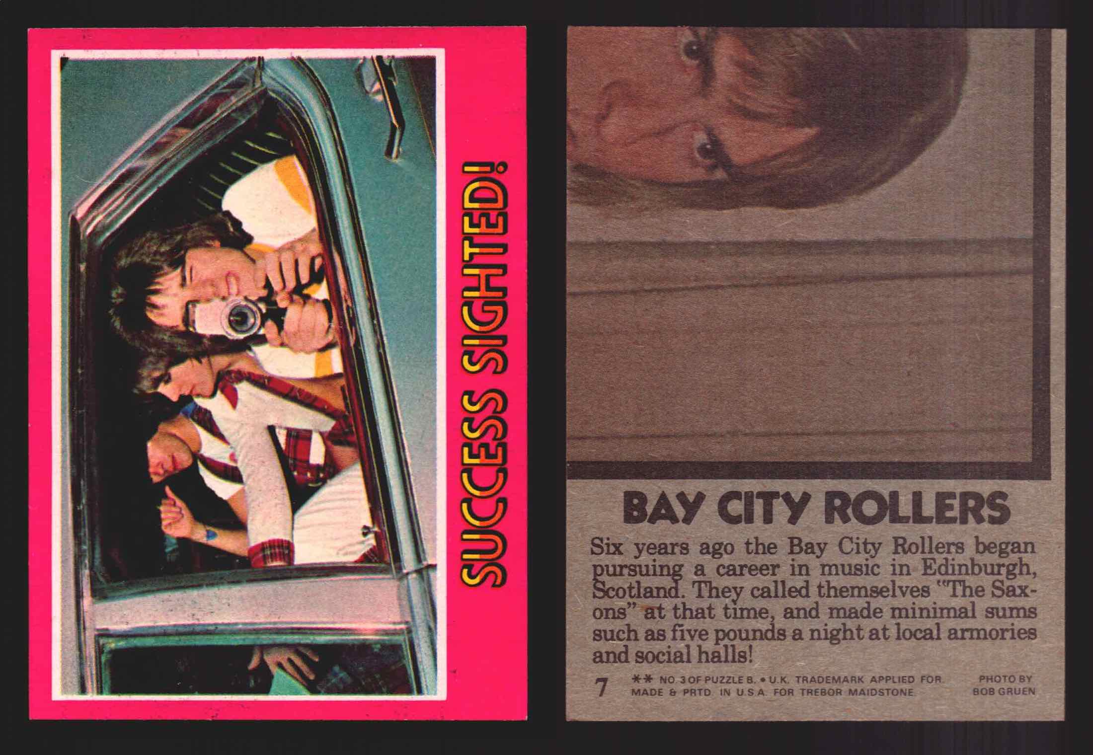 1975 Bay City Rollers Vintage Trading Cards You Pick Singles #1-66