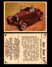 1965 Donruss Spec Sheet Vintage Hot Rods Trading Cards You Pick Singles #1-66 #7  - TvMovieCards.com