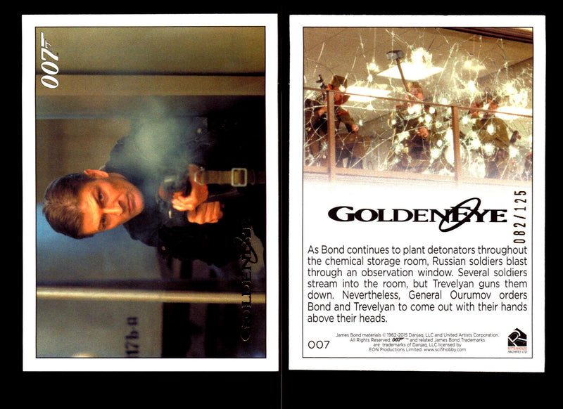 James Bond Archives 2015 Goldeneye Gold Parallel Card You Pick Single #1-#102 #7  - TvMovieCards.com