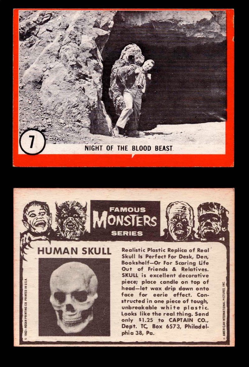 Famous Monsters 1963 Vintage Trading Cards You Pick Singles #1-64 #7  - TvMovieCards.com