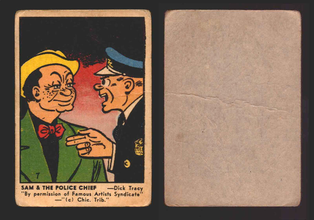1951 Color Comic Cards Vintage Trading Cards You Pick Singles #1-#39 Parkhurst #	7 (creased)  - TvMovieCards.com