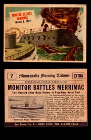 1954 Scoop Newspaper Series 1 Topps Vintage Trading Cards You Pick Singles #1-78 7   Monitor Battles Merrimac  - TvMovieCards.com