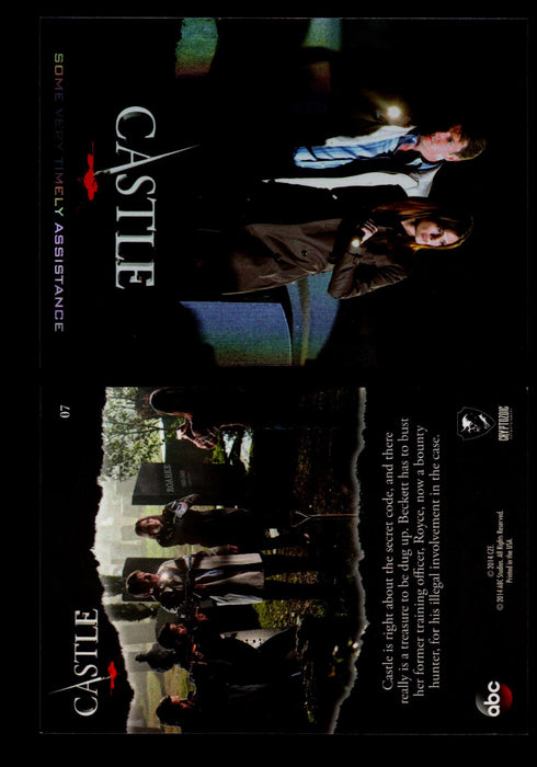 Castle Seasons 3 & 4 Foil Parallel Base Card You Pick Singles 1-72 #7  - TvMovieCards.com
