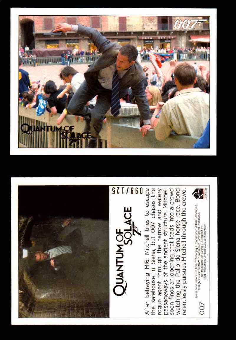 James Bond Archives Quantum of Solace Gold Parallel You Pick Single Cards #1-90 #7  - TvMovieCards.com