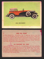 1959 Parkhurst Old Time Cars Vintage Trading Card You Pick Singles #1-64 V339-16 7	1932 Du Pont  - TvMovieCards.com