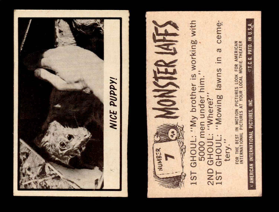 1966 Monster Laffs Midgee Vintage Trading Card You Pick Singles #1-108 Horror #7  - TvMovieCards.com
