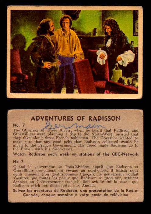 1957 Adventures of Radisson (Tomahawk) TV Vintage Card You Pick Singles #1-50 #7  - TvMovieCards.com