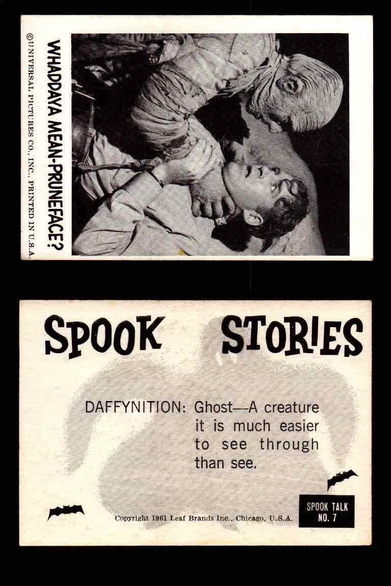 1961 Spook Stories Series 1 Leaf Vintage Trading Cards You Pick Singles #1-#72 #7  - TvMovieCards.com
