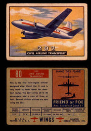 1952 Wings Topps TCG Vintage Trading Cards You Pick Singles #1-100 #80  - TvMovieCards.com