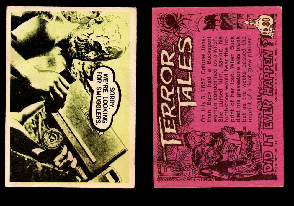 1967 Movie Monsters Terror Tales Vintage Trading Cards You Pick Singles #1-88 #80  - TvMovieCards.com