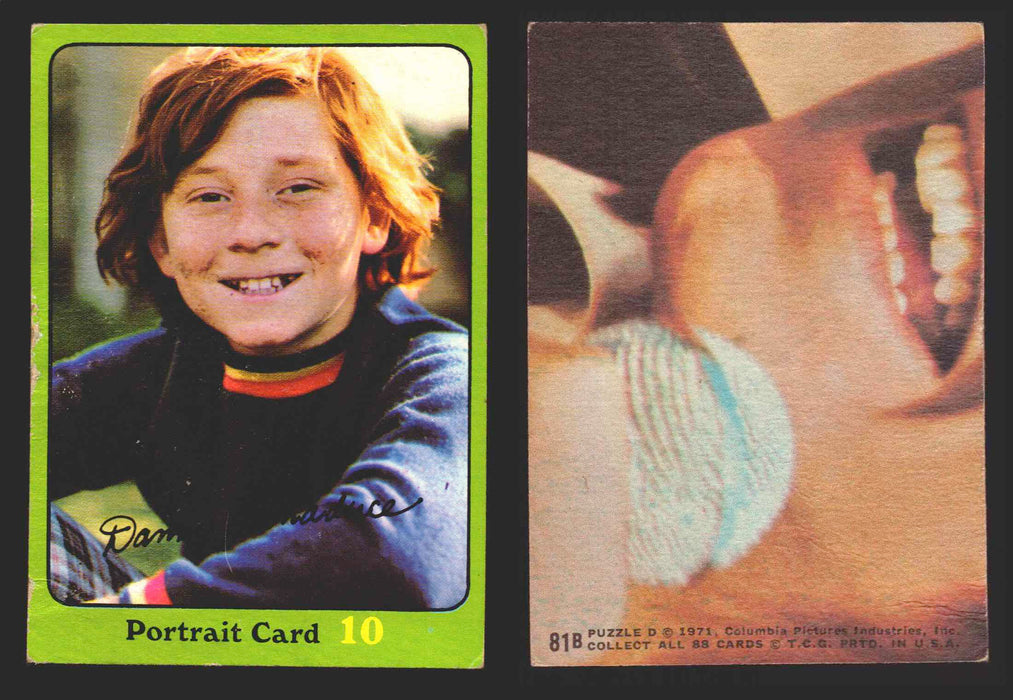 1971 The Partridge Family Series 3 Green You Pick Single Cards #1-88B Topps USA #	81B   Portrait Card 10: Danny Bonaduce  - TvMovieCards.com