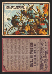 1962 Civil War News Topps TCG Trading Card You Pick Single Cards #1 - 88 81   Deadly Defense  - TvMovieCards.com