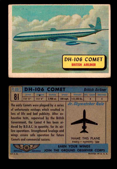 1957 Planes Series II Topps Vintage Card You Pick Singles #61-120 #81  - TvMovieCards.com