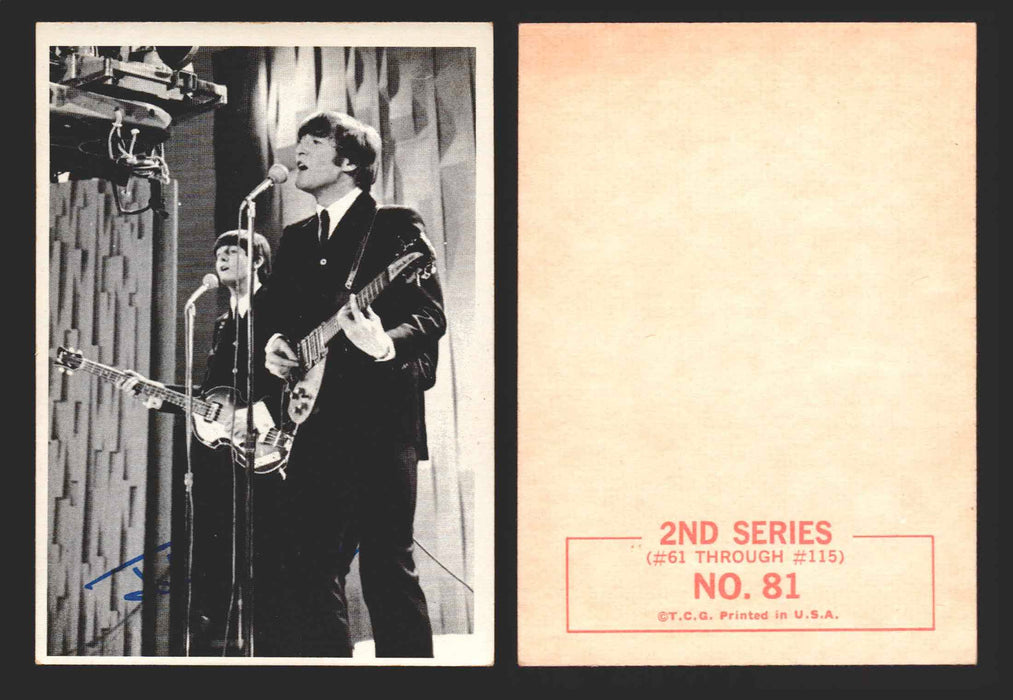 Beatles Series 2 Topps 1964 Vintage Trading Cards You Pick Singles #61-#115 #81  - TvMovieCards.com