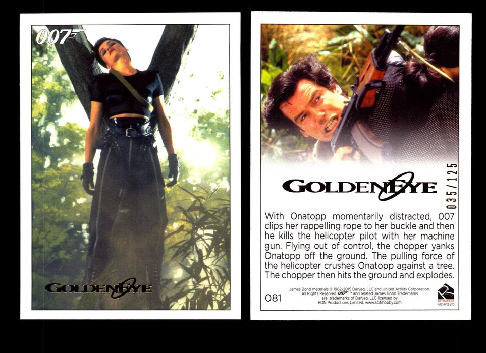 James Bond Archives 2015 Goldeneye Gold Parallel Card You Pick Single #1-#102 #81  - TvMovieCards.com