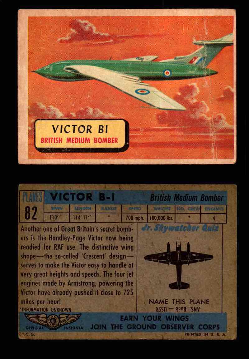 1957 Planes Series II Topps Vintage Card You Pick Singles #61-120 #82  - TvMovieCards.com