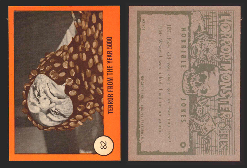 1961 Horror Monsters Series 2 Orange You Pick Trading Card Singles 67-146 NuCard #	 82   Terror from the Year 5000  - TvMovieCards.com