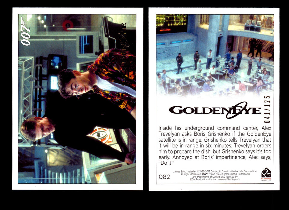 James Bond Archives 2015 Goldeneye Gold Parallel Card You Pick Single #1-#102 #82  - TvMovieCards.com