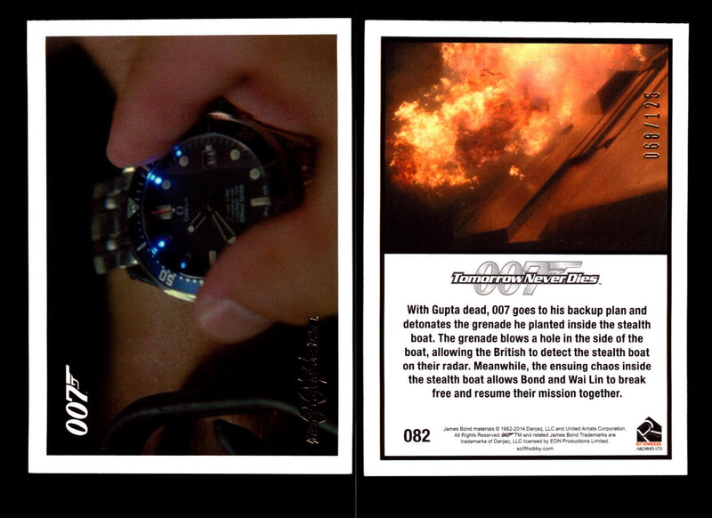 James Bond Archives 2014 Tomorrow Never Dies Gold Parallel Card You Pick Singles #82  - TvMovieCards.com