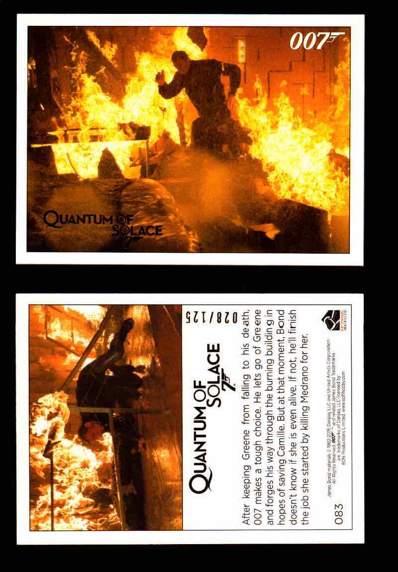 James Bond Archives Quantum of Solace Gold Parallel You Pick Single Cards #1-90 #83  - TvMovieCards.com