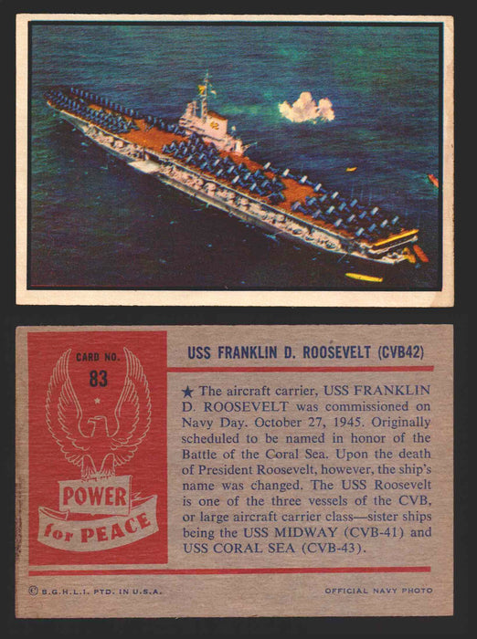 1954 Power For Peace Vintage Trading Cards You Pick Singles #1-96   - TvMovieCards.com