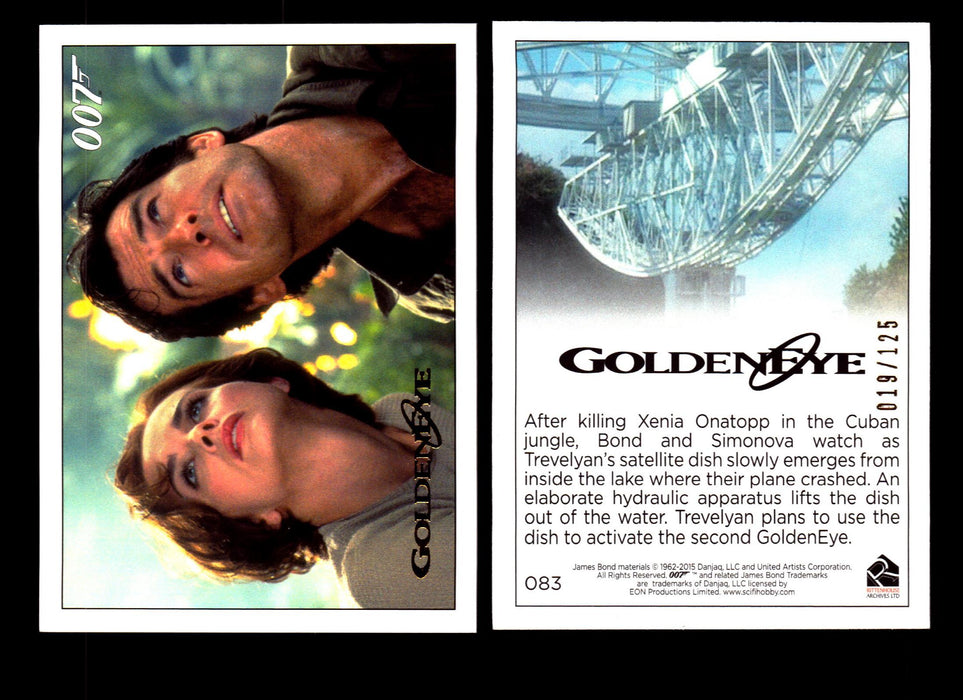 James Bond Archives 2015 Goldeneye Gold Parallel Card You Pick Single #1-#102 #83  - TvMovieCards.com