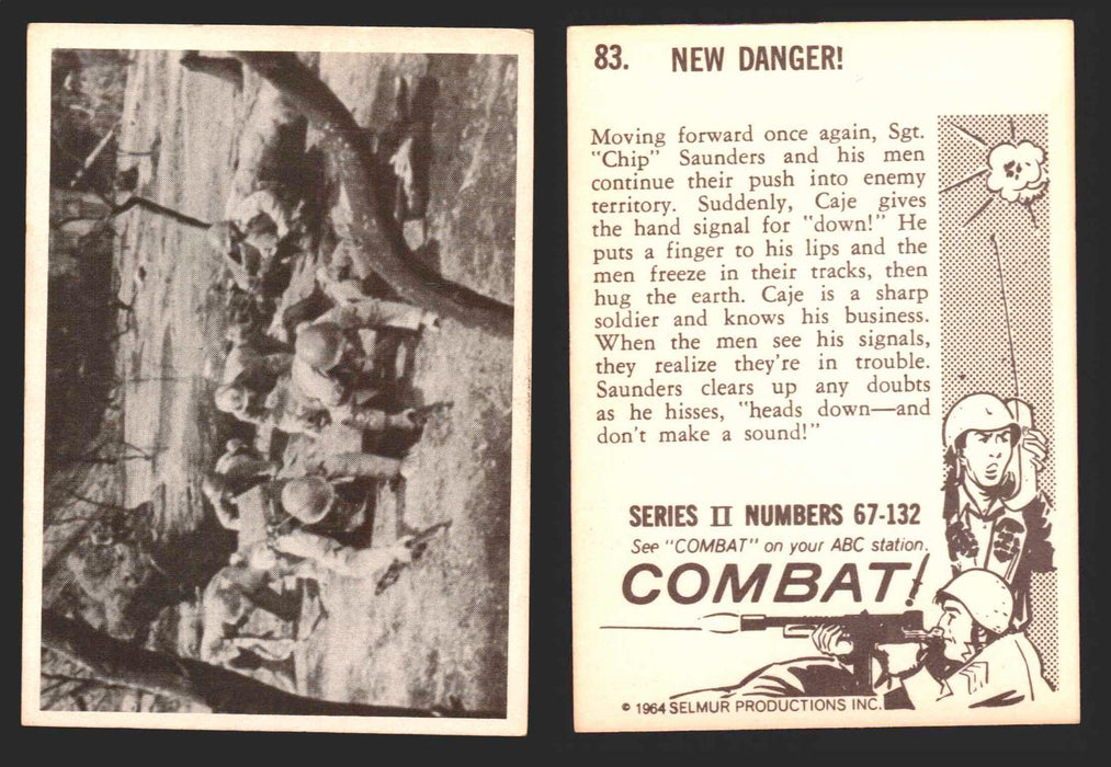 1964 Combat Series II Donruss Selmur Vintage Card You Pick Singles #67-132 83   New Danger!  - TvMovieCards.com