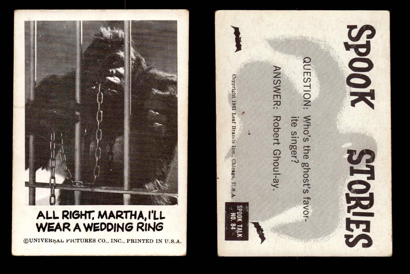1961 Spook Stories Series 2 Leaf Vintage Trading Cards You Pick Singles #72-#144 #84  - TvMovieCards.com