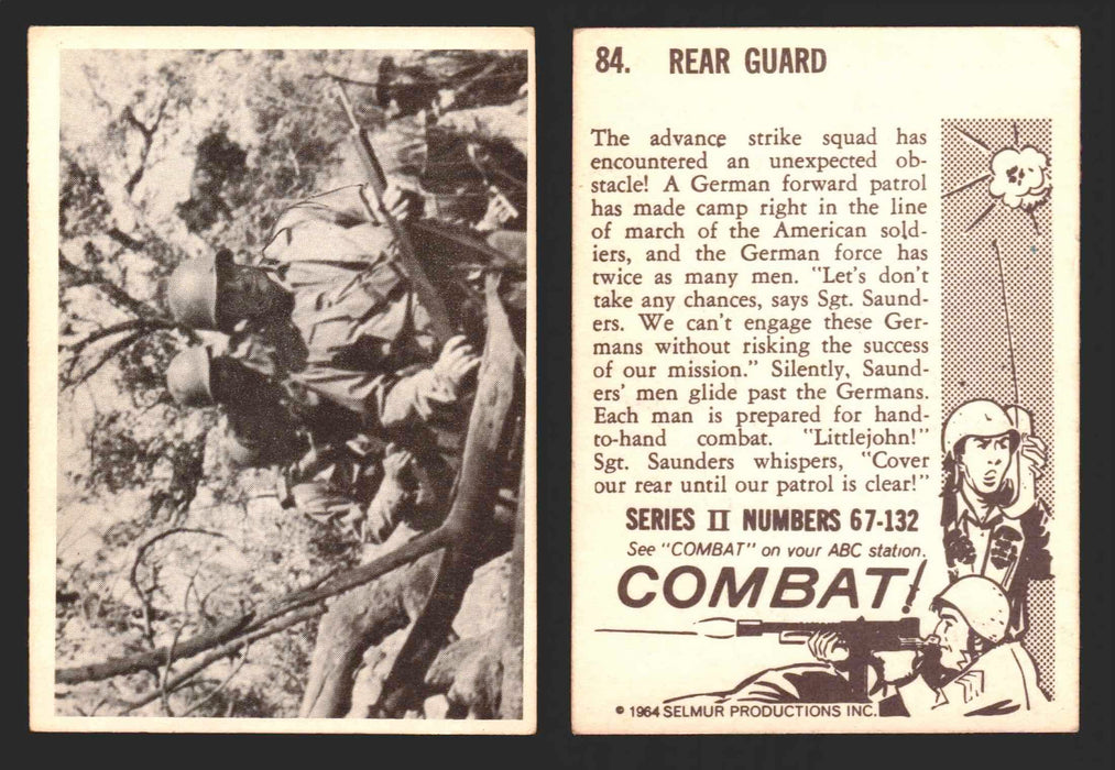 1964 Combat Series II Donruss Selmur Vintage Card You Pick Singles #67-132 84   Rear Guard  - TvMovieCards.com