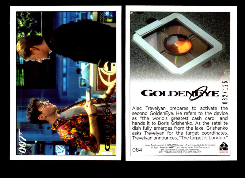 James Bond Archives 2015 Goldeneye Gold Parallel Card You Pick Single #1-#102 #84  - TvMovieCards.com