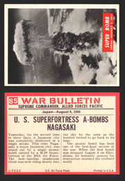 1965 War Bulletin Philadelphia Gum Vintage Trading Cards You Pick Singles #1-88 85   Super Bomb  - TvMovieCards.com
