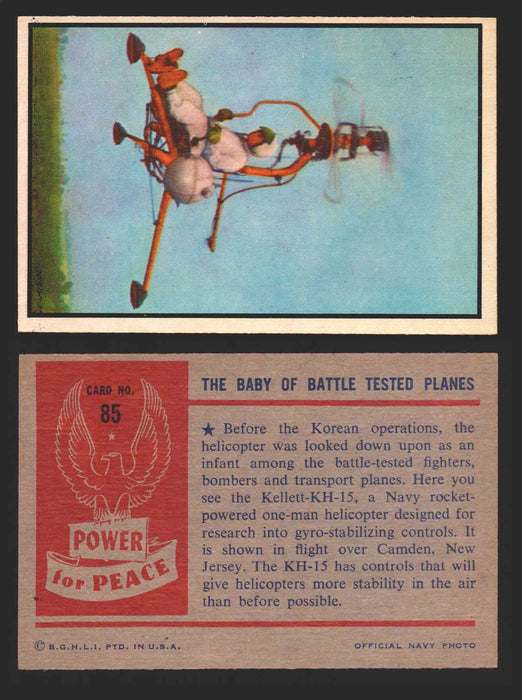 1954 Power For Peace Vintage Trading Cards You Pick Singles #1-96 85   The Baby Of Battle Tested Planes  - TvMovieCards.com