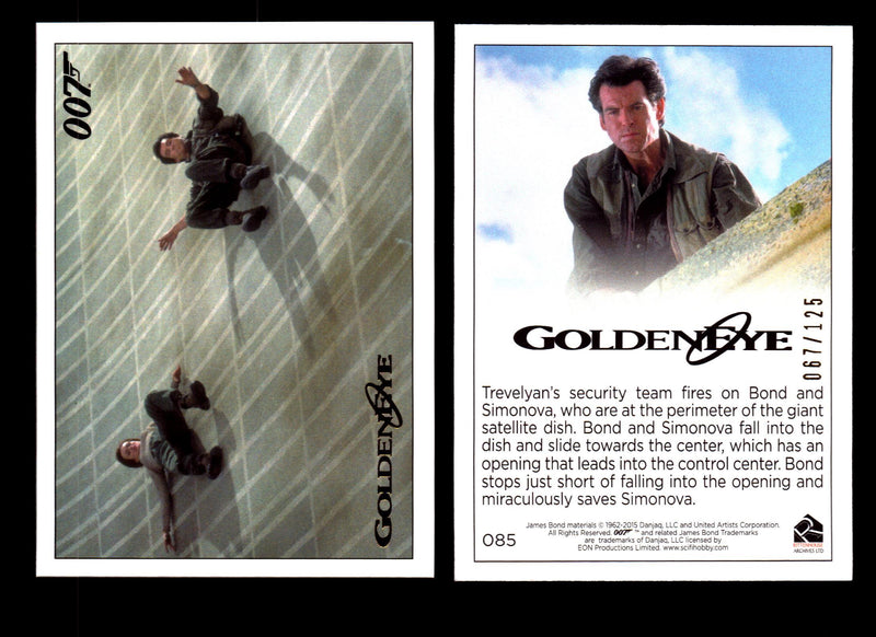 James Bond Archives 2015 Goldeneye Gold Parallel Card You Pick Single #1-#102 #85  - TvMovieCards.com