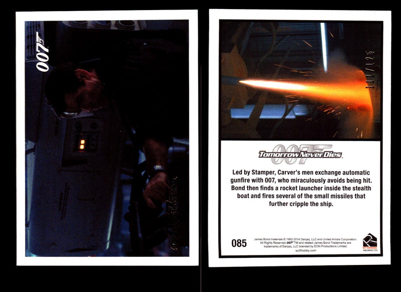 James Bond Archives 2014 Tomorrow Never Dies Gold Parallel Card You Pick Singles #85  - TvMovieCards.com