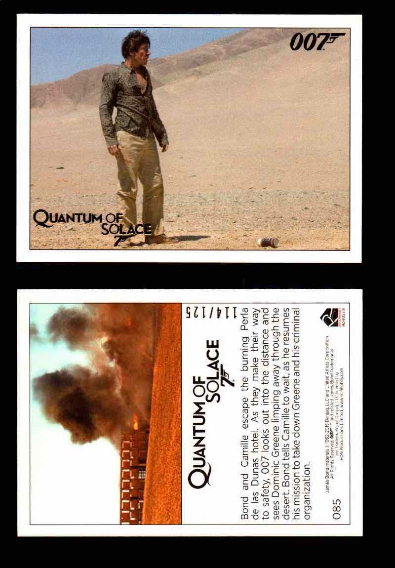 James Bond Archives Quantum of Solace Gold Parallel You Pick Single Cards #1-90 #85  - TvMovieCards.com
